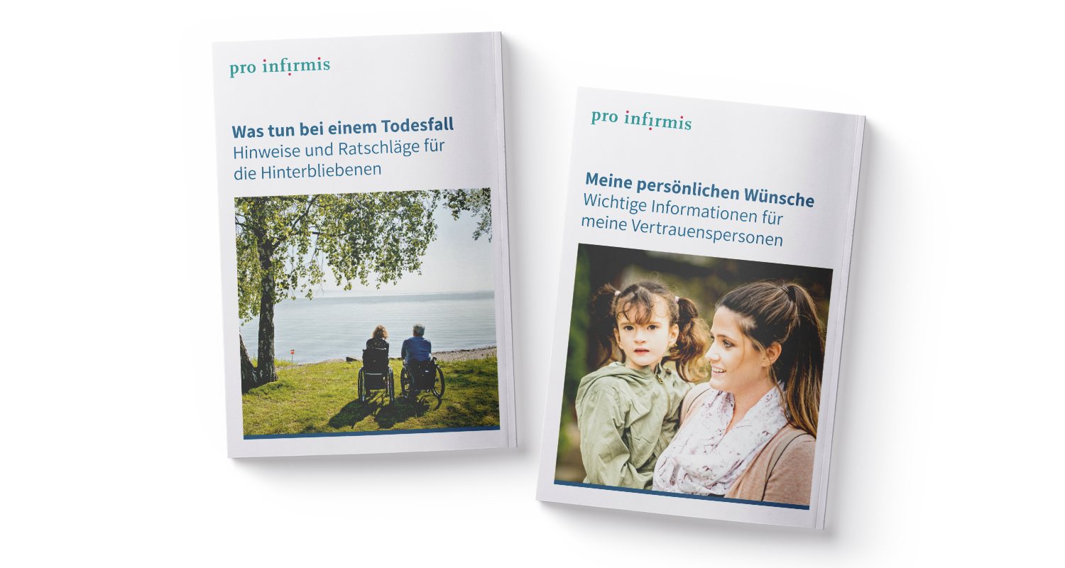 ro Infirmis Fundraising Broschüren Covers