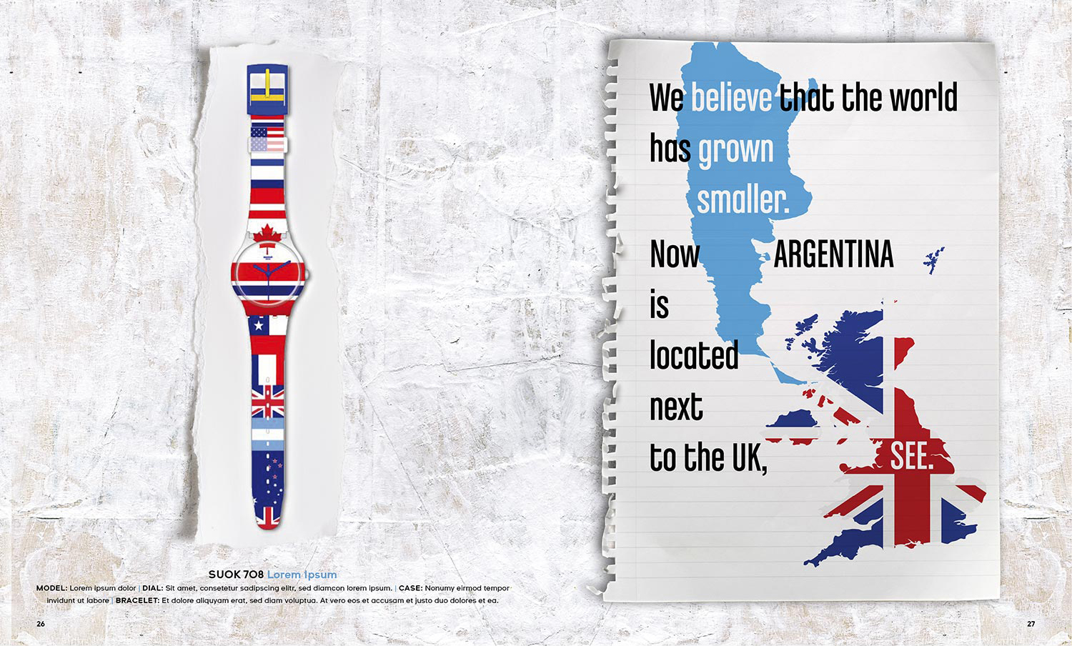 Swatch Lookbook Motiv Argentina