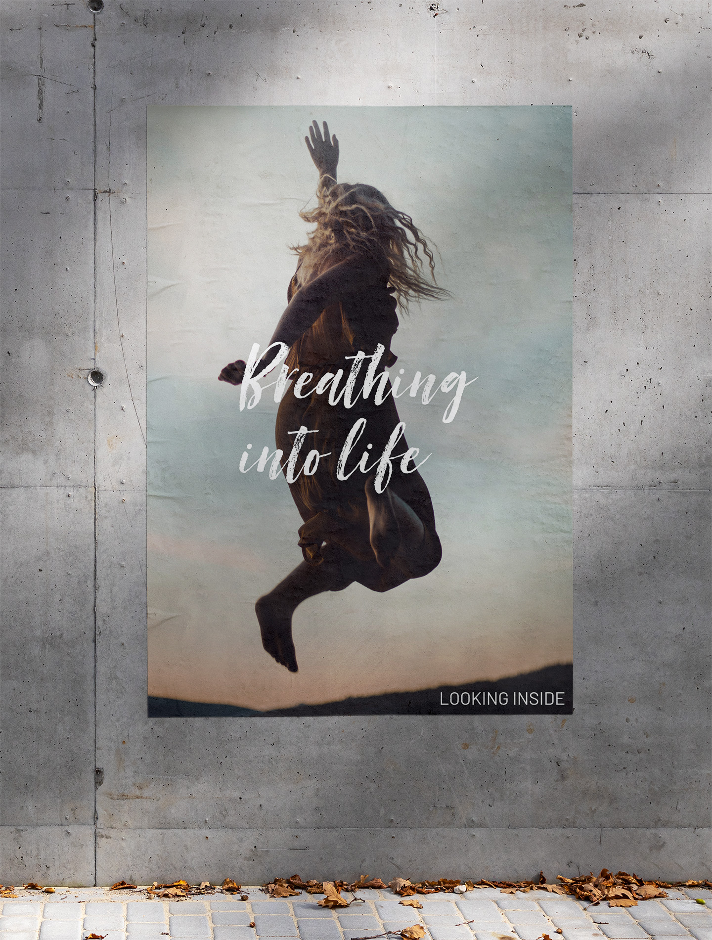 LOOKING INSIDE Therapeutisches Coaching Branding Plakat